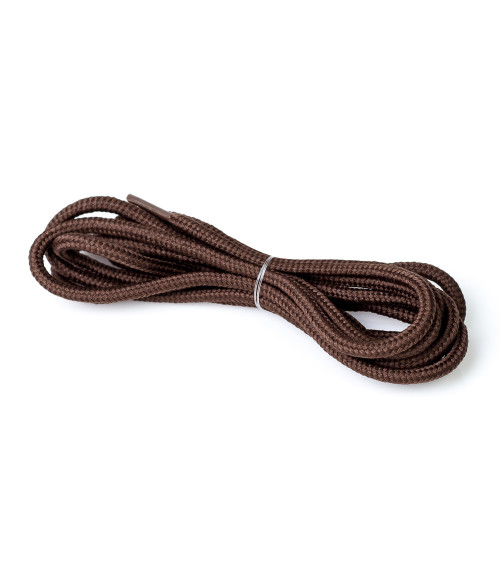 Круглі коричневі шнурки, 100 см  Twist фото  1