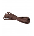 Плоские коричневые шнурки, 120 см  Twist фото  1