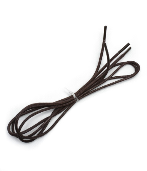 Тонуие вощеные коричневые шнурки, 70 см  Twist фото  1